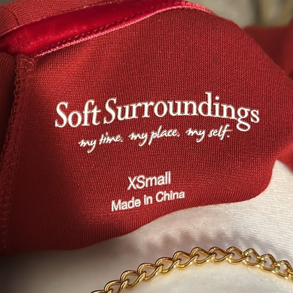 Soft Surroundings Lagia Maxi Dress. Red. Size XS - Picture 6 of 6